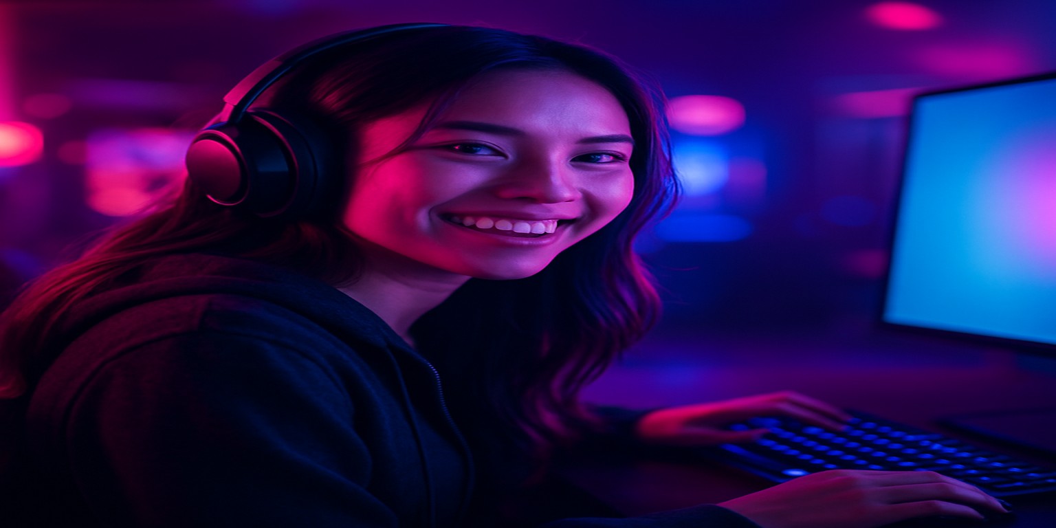 ck222-এ গেমগুলি উপভোগ করছেন একজন নারী